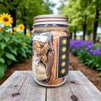 DIY Litha Spell Jar Kit: Citrine, Sunstone & Herbs - Beginner Witchcraft