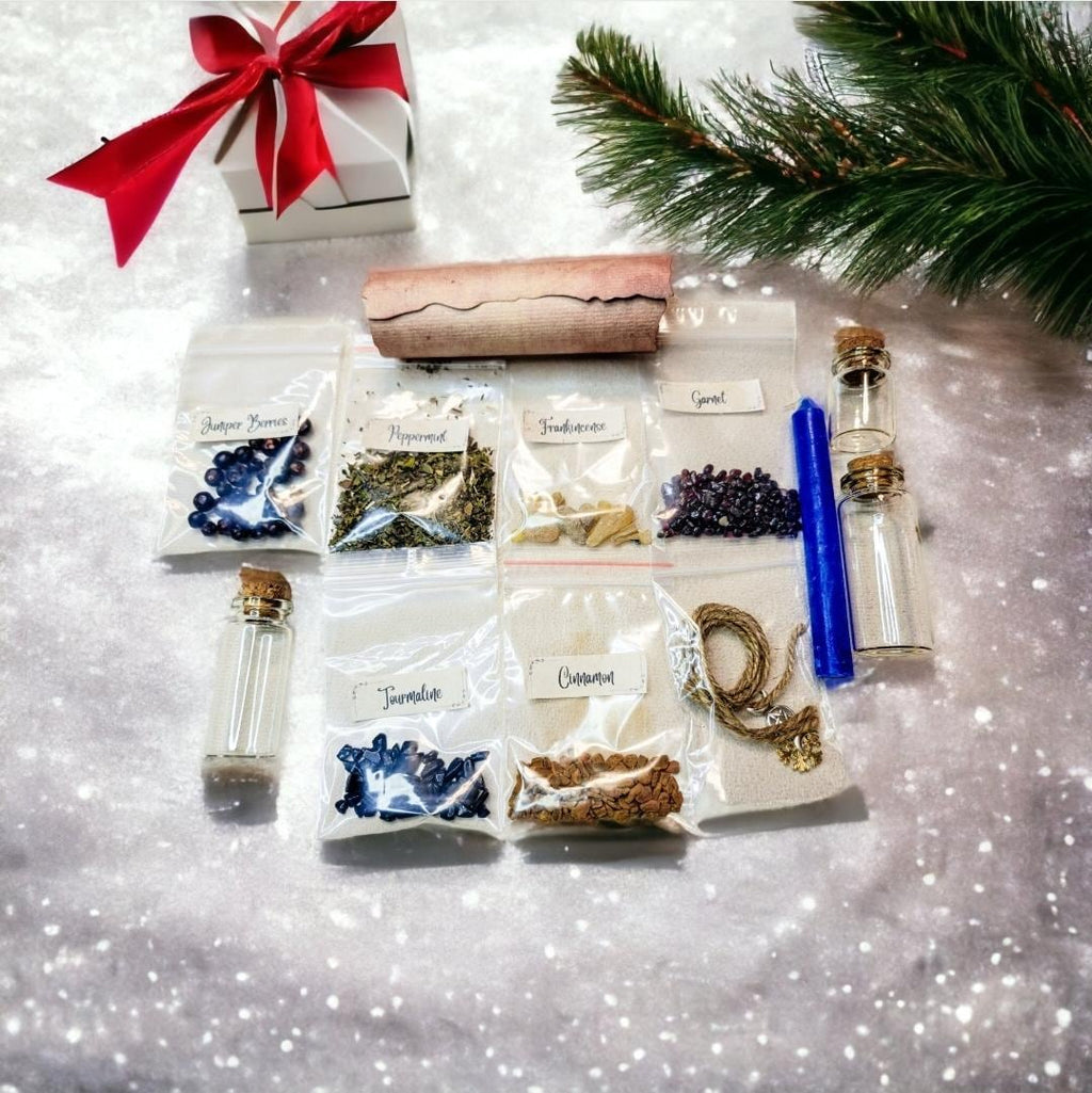 Complete 8 Pagan Sabbat Spell Jar Kit Set - Wheel of the Year Ritual Box - Witchy Gift for Her