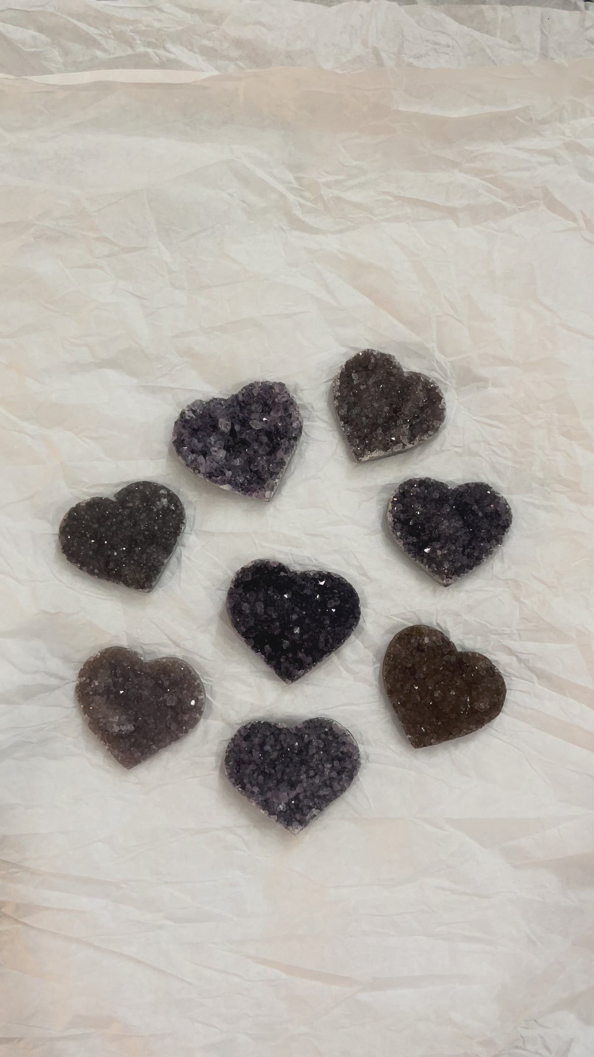Amethyst Crystal Heart