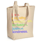 'Kindness Is' Pride Recycled Canvas Tote