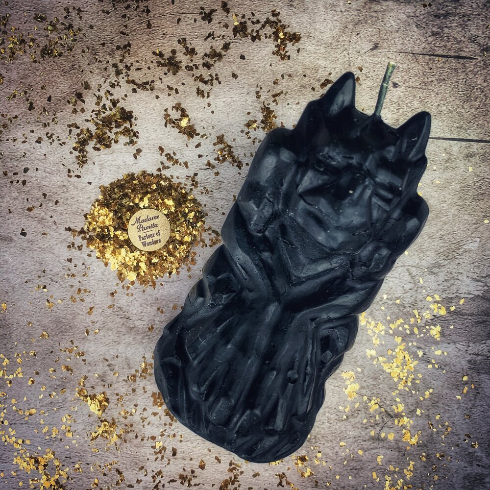 Beeswax Gargoyle Protector Spell Candle - Powerful Guardian & Protection Magic